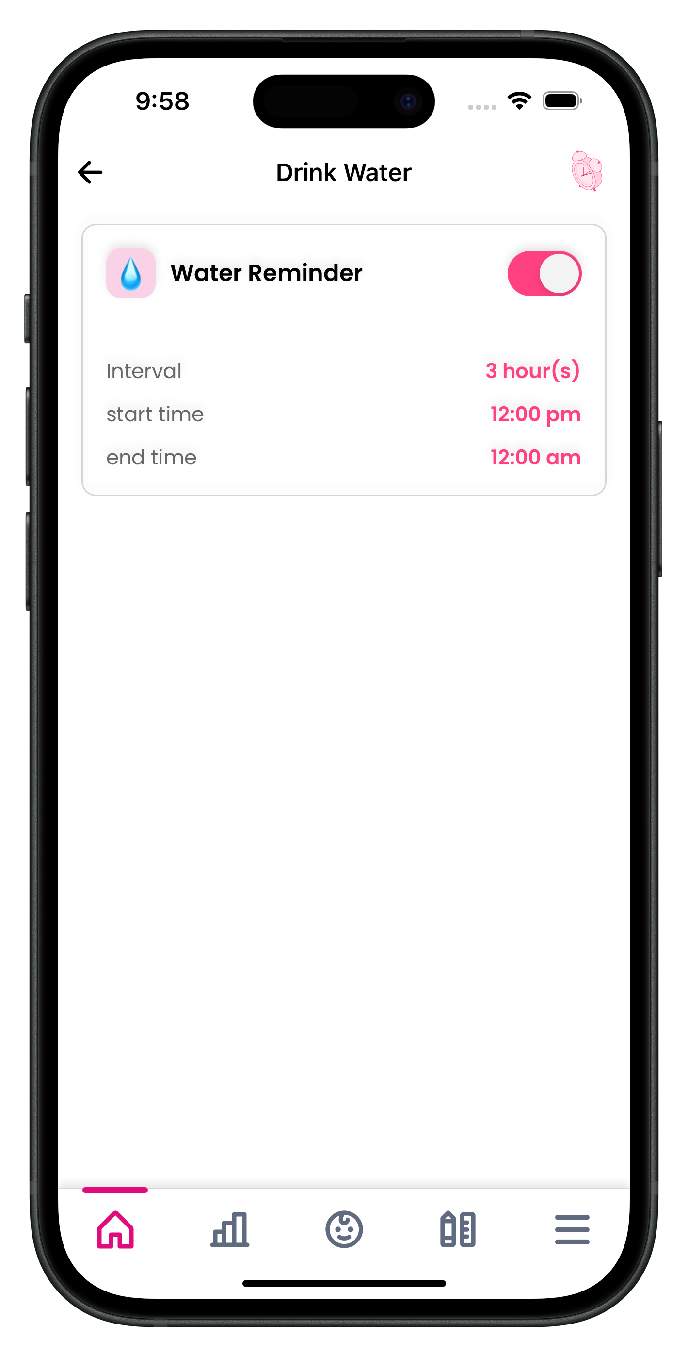 Reminder Setup Form